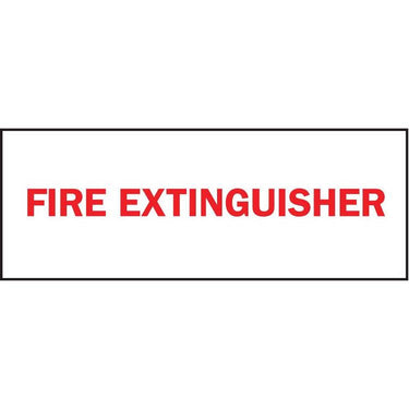 ZING Safety Sign, FIRE EXTINGUISH, 5X14- Model 1900S